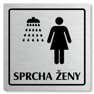 Sprcha ženy, 118x118mm, stříbrná, Arizona